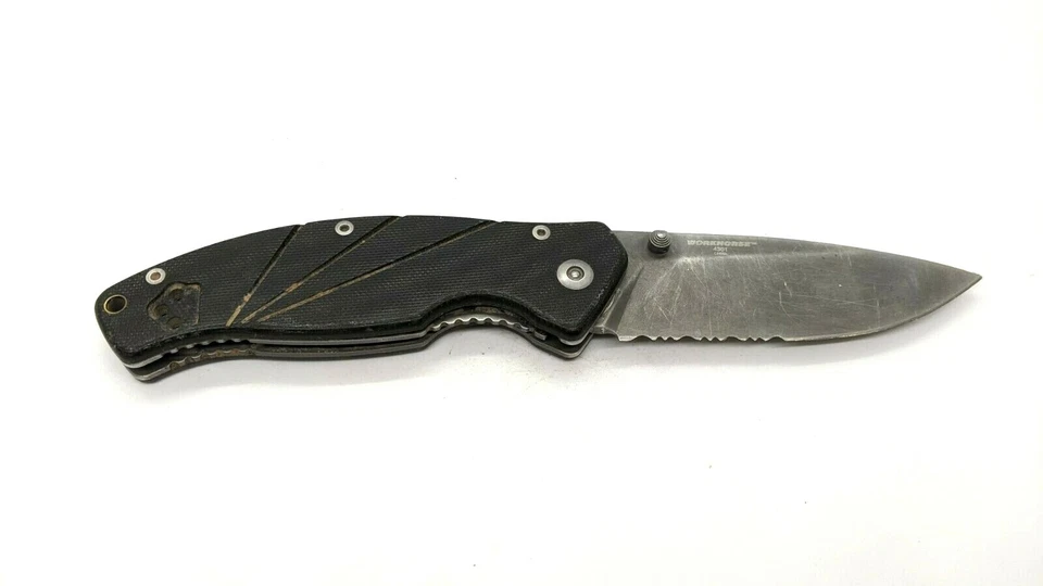 Timberline Workhorse #4301 Folding Pocket Knife Combo Edge Liner Lock Black G10 - Image 2 of 3