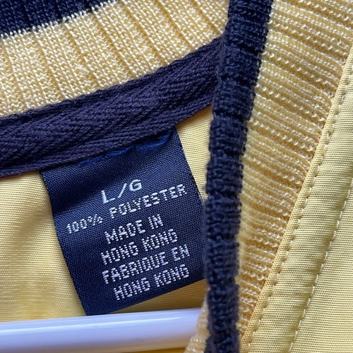 Vintage Cutter and Buck Sweater Vest Mens Large Yellow New Castle Staff - Picture 3 of 15