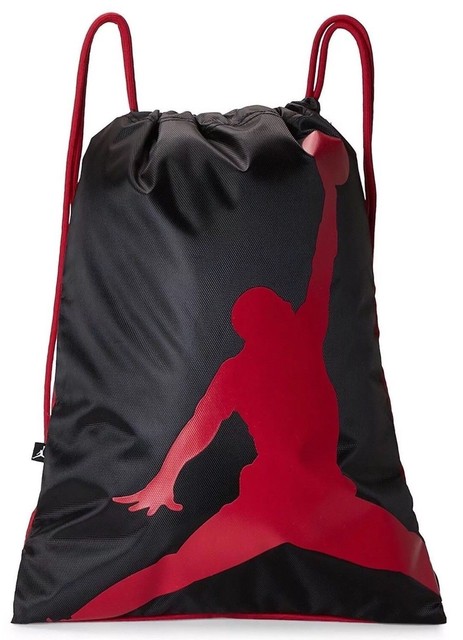 Nike Air Jordan Jumpman Drawstring Gym Bag Isosack Backpack Black Red 9a1940 Kr5 for sale online 