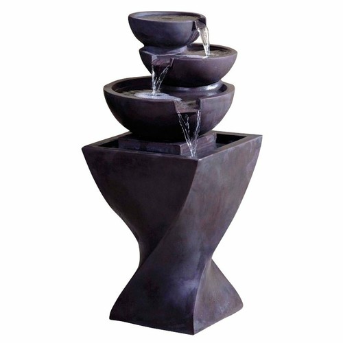 Jeco Modern Tier Bowls Indoor Water Fountain eBay
