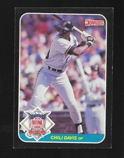 1987 Donruss Baseball Pop-Ups Chili Davis #38 San Francisco Giants Jumbo Card