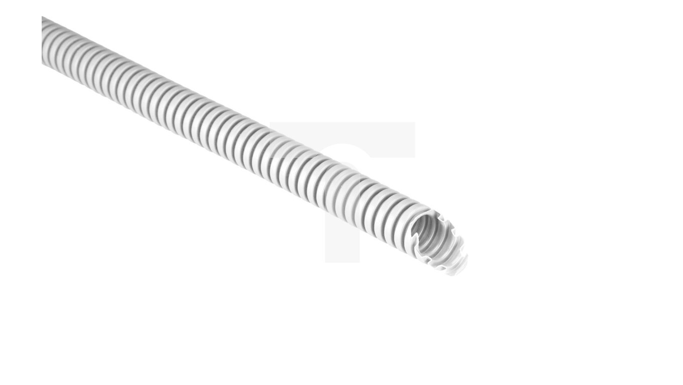 (1 disc) Corrugated pipe 750N white self-extinguishing PV UV fi 25/19 ECT /T2UK