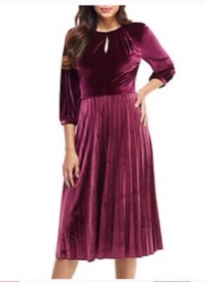 Maggy London 12P Velvet Rust Red Half Sleeve Fit Flare Party Dress Midi $158 | eBay Maggy London 12P Velvet Rust Red Half Sleeve Fit Flare Party Dress Midi $158 | eBay
