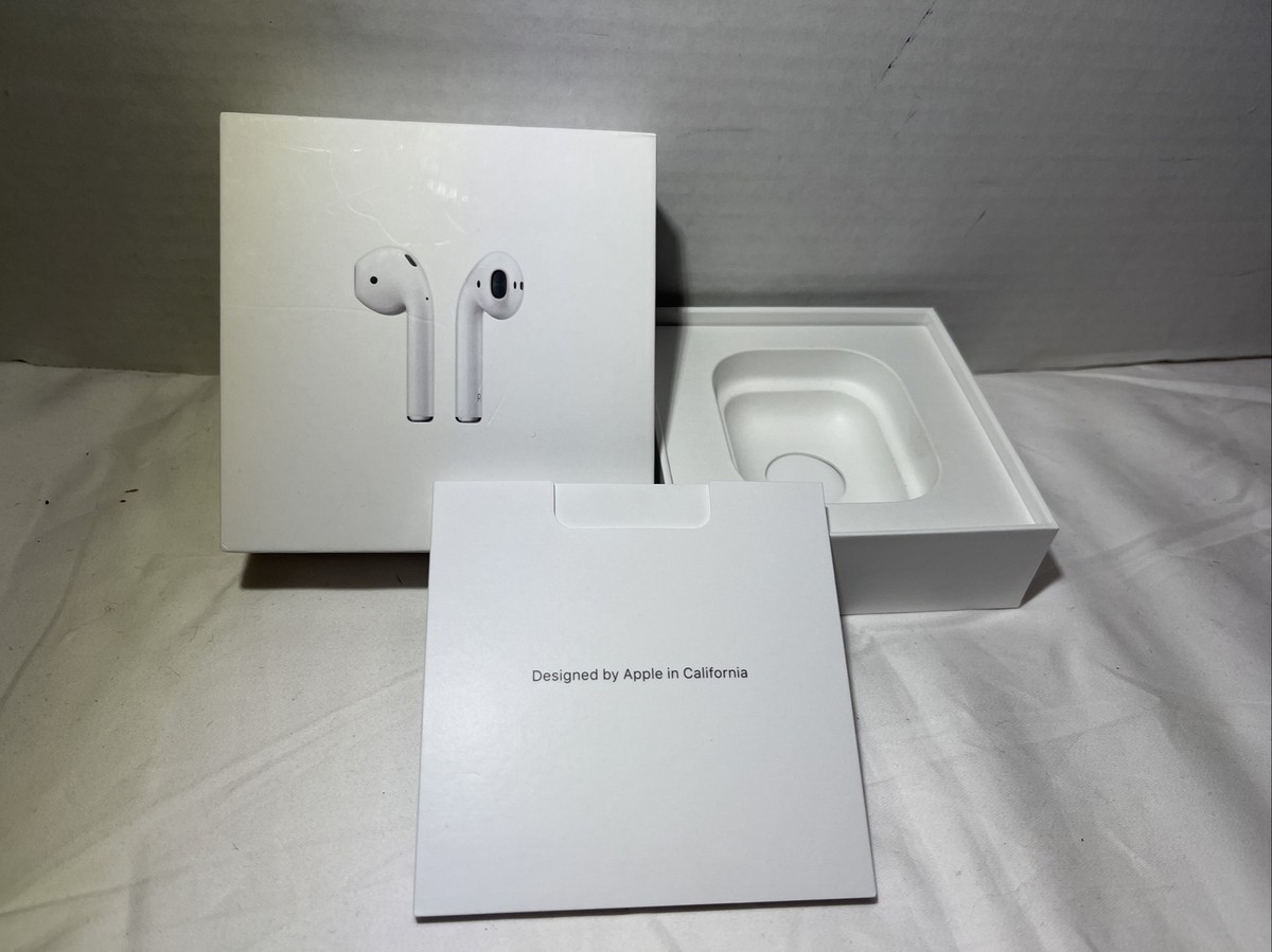 New Apple AirPods 2nd Generation Gen EMPTY BOX ONLY Includes