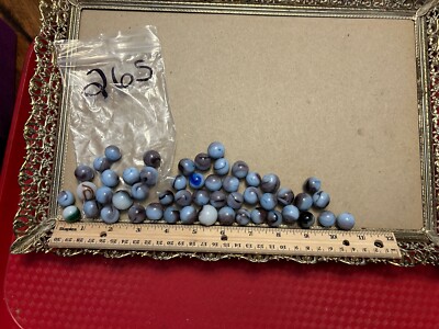 Vintage Marbles Lot Of  50 Different Sizes Unique Lot 265
