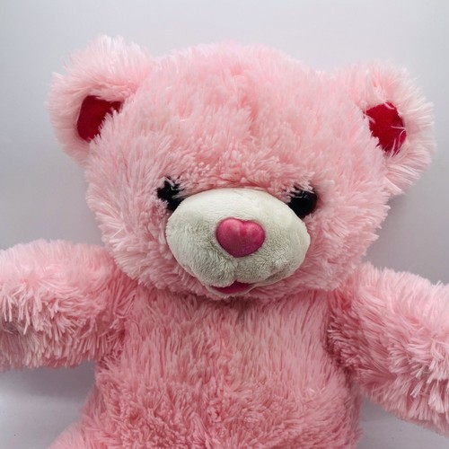 Dan Dee Sweetheart Teddy 2018 Pink 20” Large Fluffy Plush Bear - Picture 3 of 5