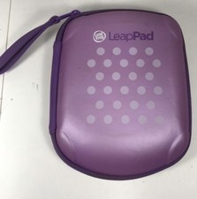 LEAP PAD BY LEAP FROG PURPLE POLKA DOT PADDED CARRYING CASE And 3 Games