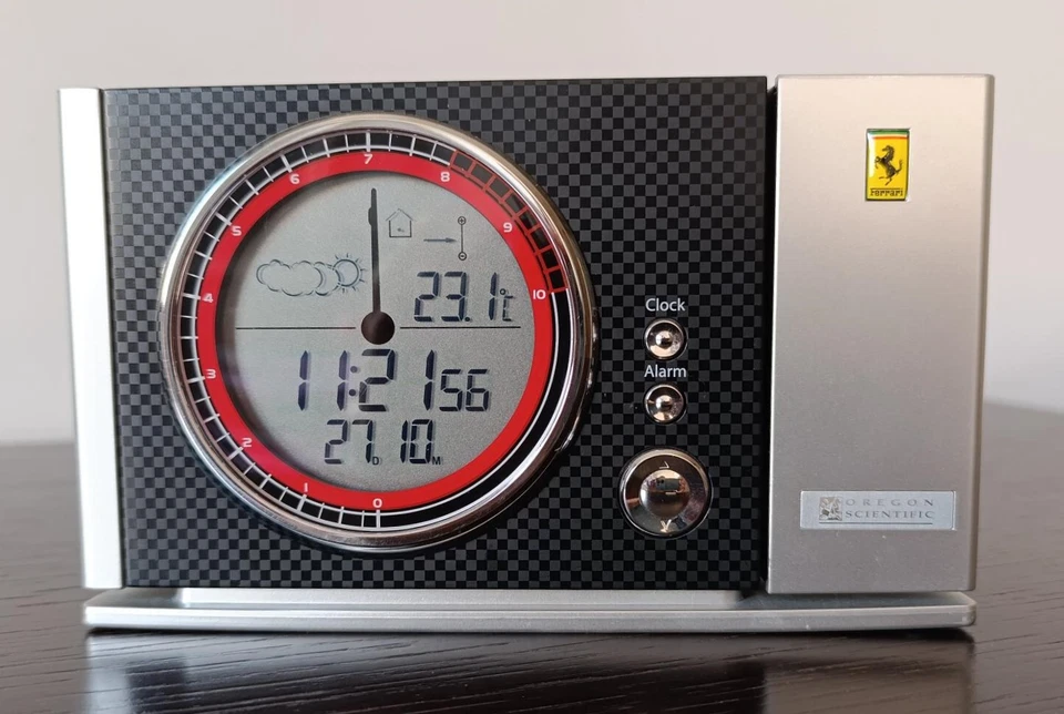 OREGON SCIENTIFIC FSP301-K "FERRARI MARANELLO" Stazione Meteo Sveglia Proiezione - Immagine 4 di 4