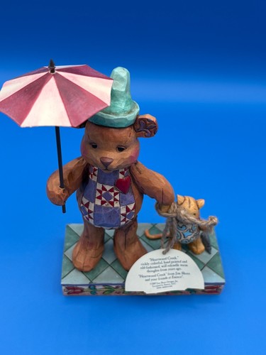 Jim Shore Hand in Hand Teddybär mit Katze Figur in Box 4008185 Enesco - Bild 2 von 8