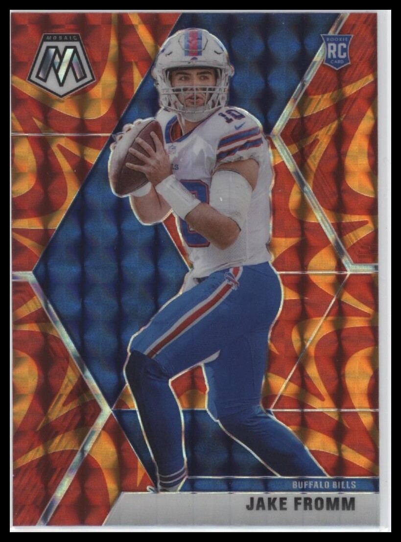 2020 Panini Mosaic RC Rookie Prizm Reactive Orange #242 Jake Fromm
