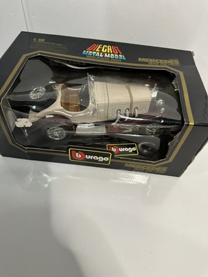 Burago 1/18 Brown & Cream Mercedes Benz SSK 1928 - Gatsby Car