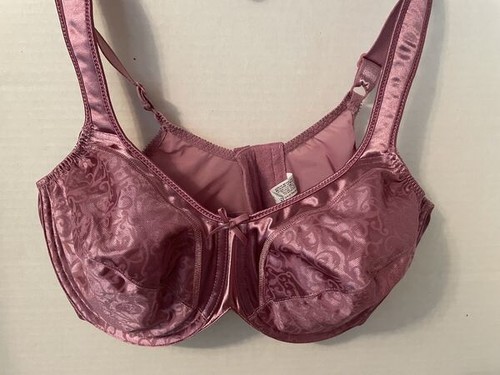 Satin Tracings Minimizer Bali Full Support Underwire Bra 38D PURPLE 3562