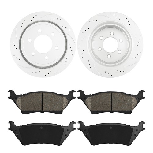 For Ford F-150 2012 2013-2020 Rear Disc Brake Rotors & Pads Kit 54186 D1602 - Bild 2 von 12