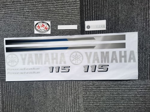 Yamaha 115 hp 4-Stroke Outboard Engine Reproduction Decals Sticker Set - Picture 6 of 7