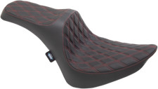 Drag Specialties With Red Thread Double Diamond Predator III Seats 0802-1368
