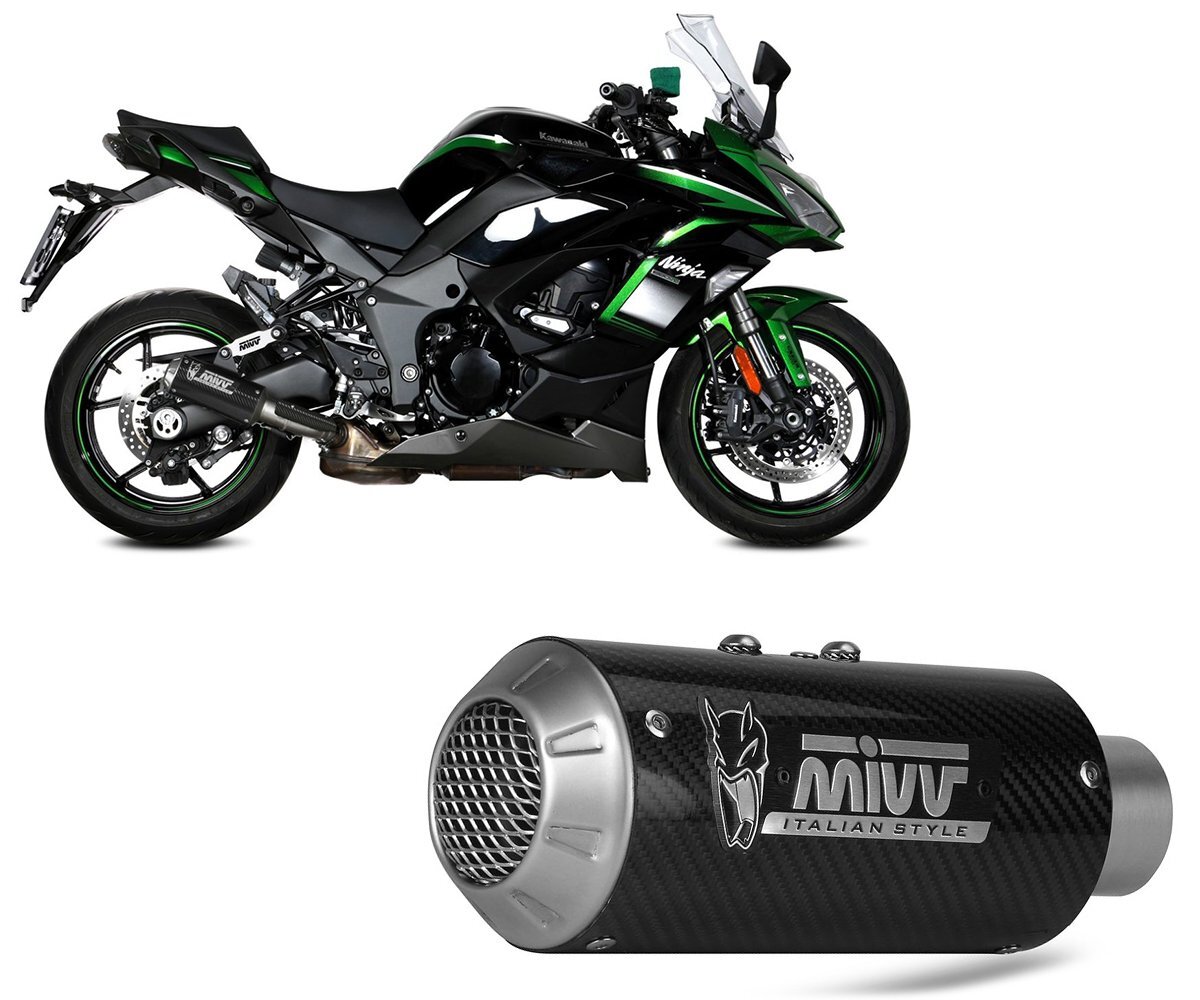 Exhaust Silencer MIVV MK3 Carbon for KAWASAKI NINJA 1000 SX/TOURER 2020 > 2023