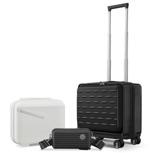 18" Carry On Luggage with Front Open Door &Laptop Interlayer for Women Men - Picture 25 of 28