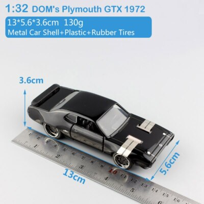 Fast &amp; Furious &ndash; Plymouth GTX Di Dom, 1:32 Jada, Pressofusa, Nuova In Scatola