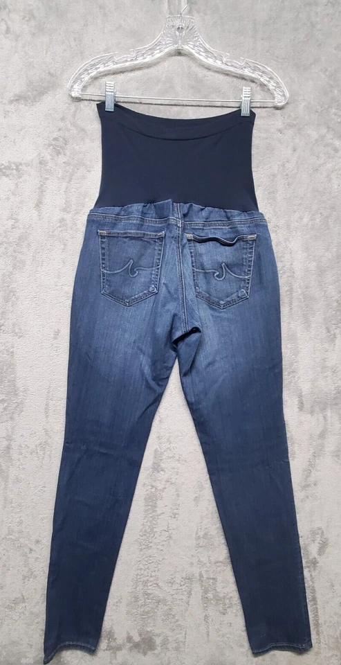 AG Adriano Goldschmied P Collection Womens 30R Skinny Jeans Blue Maternity - Image 2 of 4