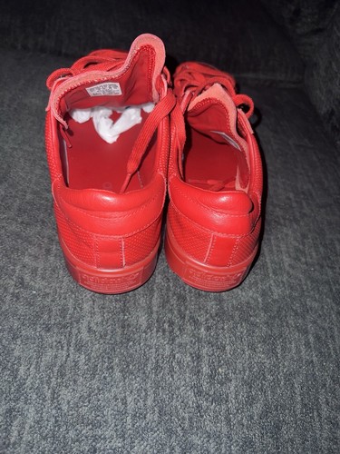 ADIDAS SCARPE DA GINNASTICA ORIGINALI CORTE VANTAGGIO ADICOLOR da uomo in pelle rossa basse 10 1/2 - Foto 5 di 5
