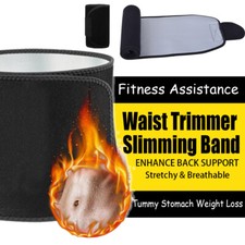 Waist Trimmer Belt Sweat Wrap Tummy Stomach Weight-Loss Hot Fat Burner Slimming