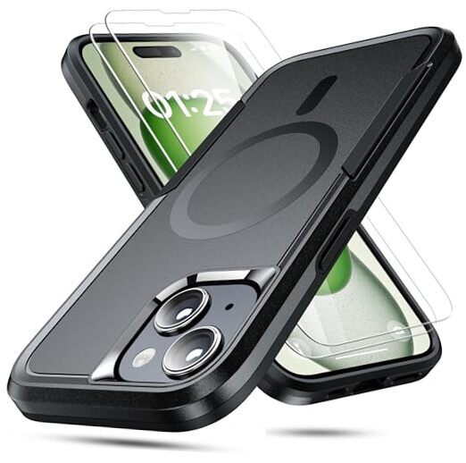 Magnetic for Compatible with MagSafe,[Support iPhone 15 Case KTZ-Black