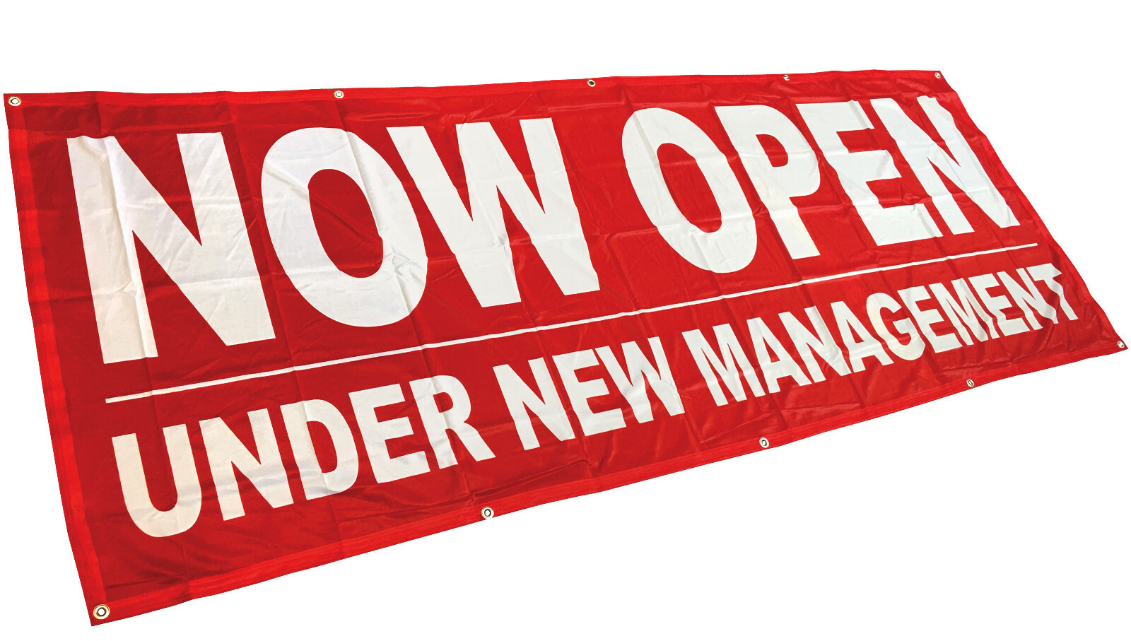 3x8 ft NOW OPEN UNDER NEW MANAGEMENT Banner Sign rb Polyester Fabric | eBay
