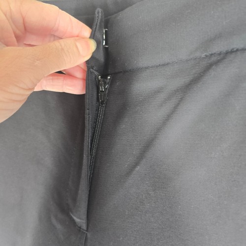 Pantalone donna Rafaella nero tinta unita elasticizzato doppio tessuto vita media taglia 8 nuovo con etichetta - Foto 5 di 11