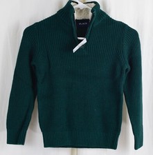 The Children's Place Big Boys' Kid Long Sleeve Sweater Green Size Small