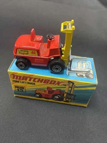 Matchbox 1972 Lesney 1-75 No 2 Fork Lift Truck MIMB Lansing Bagnail - Picture 4 of 8