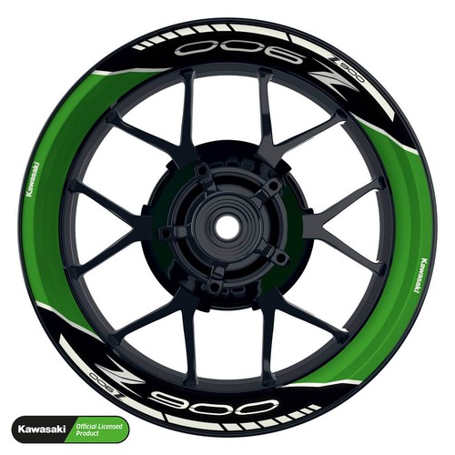 Pegatina de llanta Kawasaki Z900 láser premium motocicleta pegatina de borde de llanta - Imagen 2 de 6