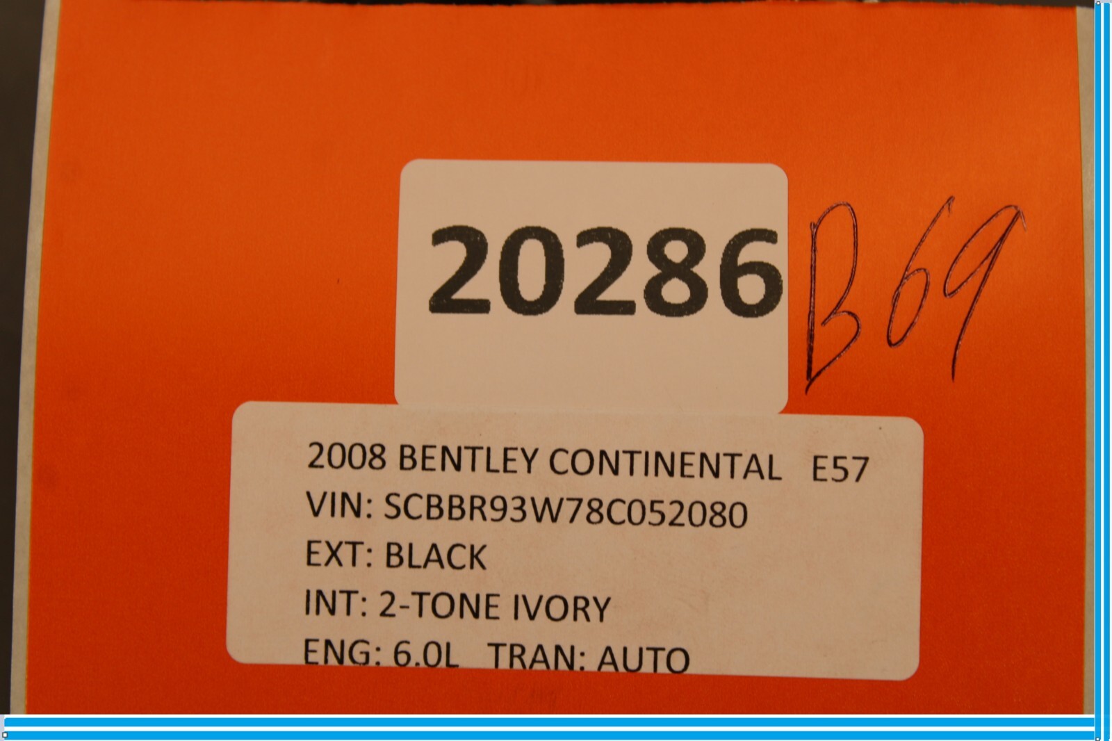 Bentley Continental 2006-2012 Front Left Air duct
