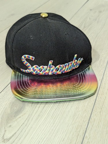 NFL Seattle Seahawks Mitchell & Ness Hat SnapBack Vintage Collection Rainbow