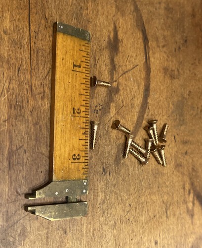 #6 X 5/8” Wood Screws Flat Head Slotted Bronze Free Shipping - Picture 2 of 3