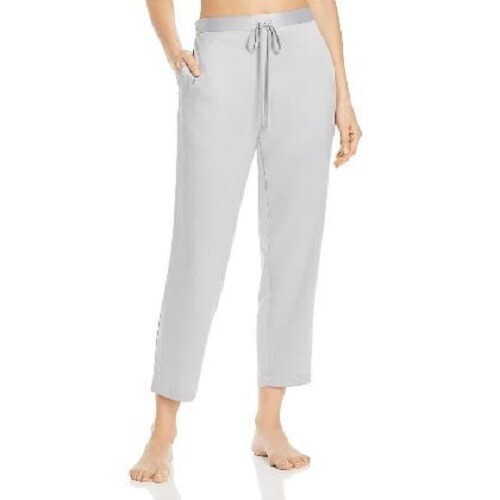 Natori FEATHERS SATIN Elements Grey Camisole & Drawstring Cropped Pant - L - Picture 6 of 7