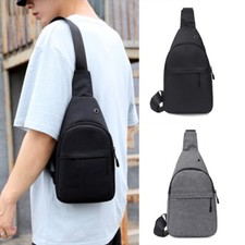 Men Chest Bag Pack Travel Sport Bag Shoulder Sling Backpack Cross Body Outdoor