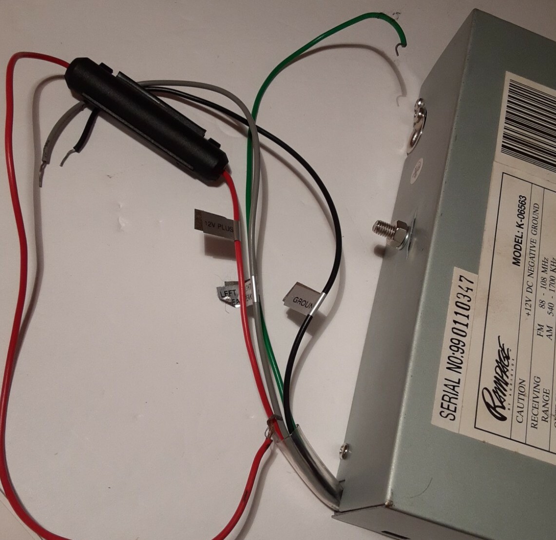 Car Cassette  deck Audiovox 1998 Car Cassette Player used read description