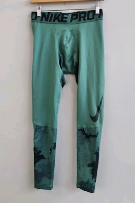 green nike compression tights