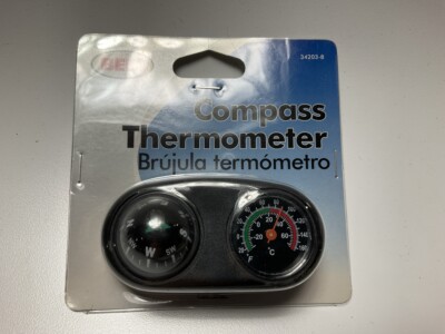 Bell 34203-8 R-A-M- Compass Thermometer Mounts Witth Hook And Loop Tape