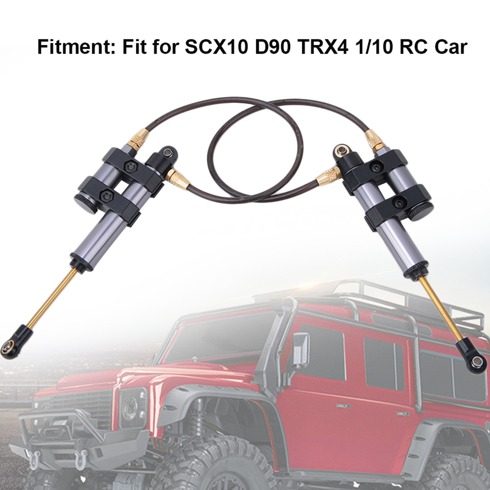 V8 RC Simulation Engine Cover With Cooling Fan - For TRX4, SCX10, SCX10II Crawlers