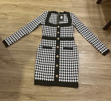 fashion nova black and white mini formal large dress