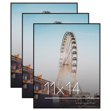 Americanflat Front Loading 11x14 Picture Frame with Shatter-Resistant Glass -...