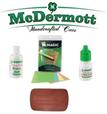 McDermott Shaft Maintenance Kit, Use To Clean Any Brand Pool Cue Shaft