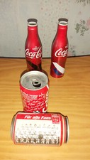 Coca Cola Sammeldosen 4 Stück - Fußball-EM u. WM