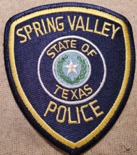 TX Spring Valley Texas Police Patch