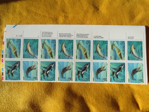 DOC Scott #2508-11 Common Dolphin Killer Blue Northern Sea Lion Sea Otter 1990 - Bild 2 von 5