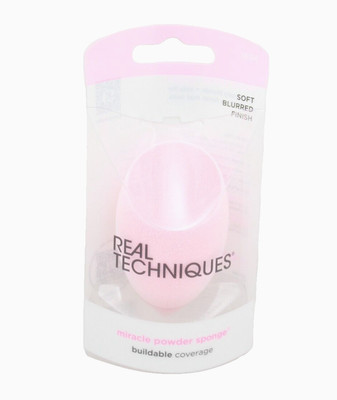 Real Techniques Miracle Powder Sponge Soft Pink Blurred Finish New & Sealed