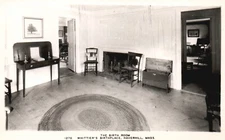 Postcard MA Haverhill Whittiers Birthplace Birth Room Unused Vintage PC K4517