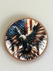1 oz .999 Copper Eagle Rounds Colorized USA Flag Design - Freedom & Strength