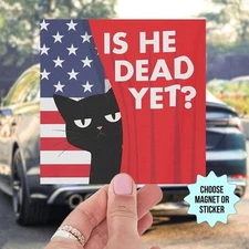 No Kings in America Resist Since 1776 Quote Car Magnet | Bumper Sticker